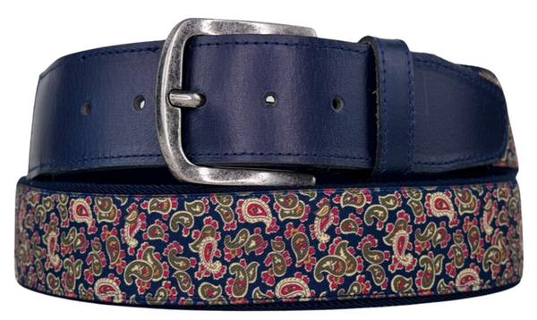 Flex Comfort Stretch Ribbon Belt Paisley I - Oehler LLC