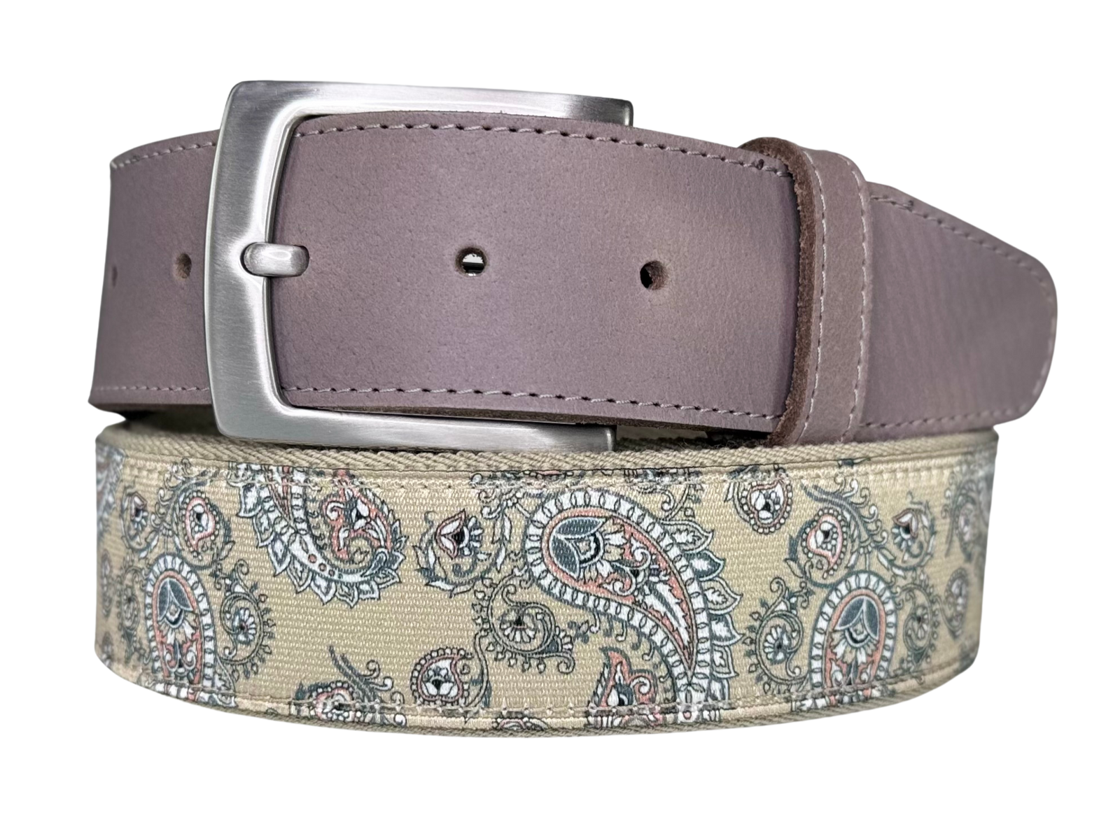 Flex Comfort Stretch Ribbon Belt Paisley