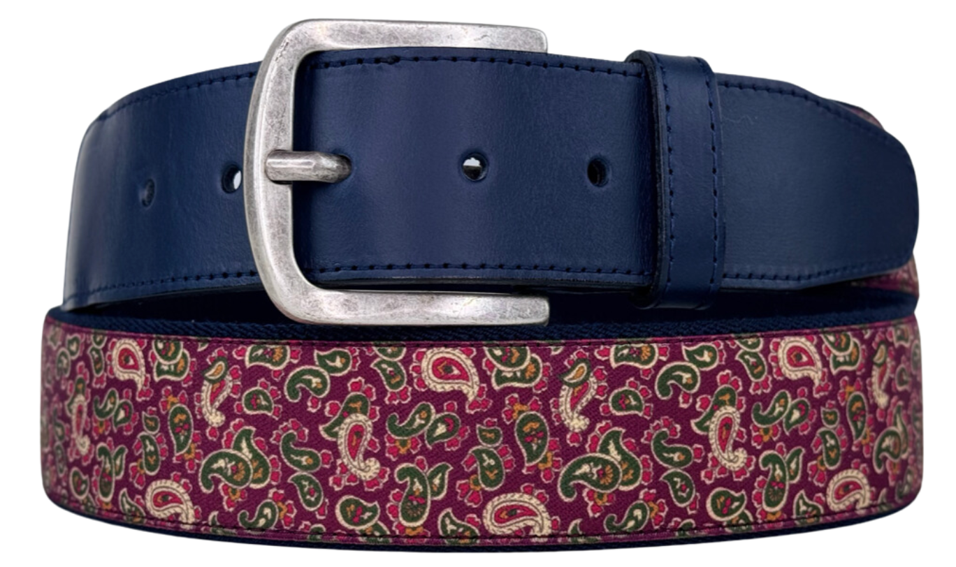 Flex Comfort Stretch Ribbon Belt Paisley I