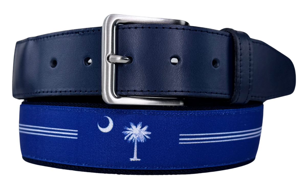 Flex Comfort Stretch Ribbon Belt Palmetto