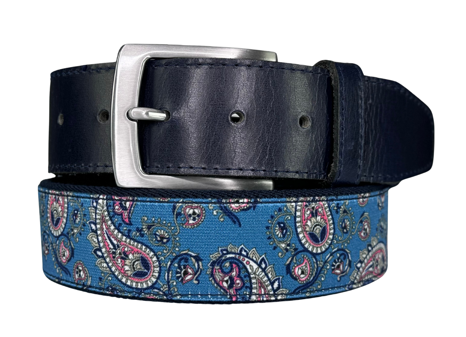 Flex Comfort Stretch Ribbon Belt Paisley