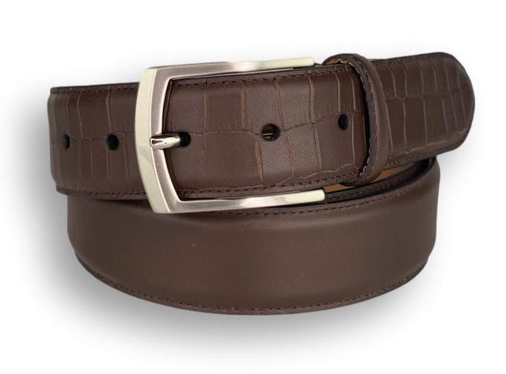 Stanford Leather Belt Alligator embossed