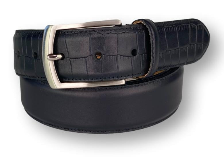 Stanford Leather Belt Alligator embossed