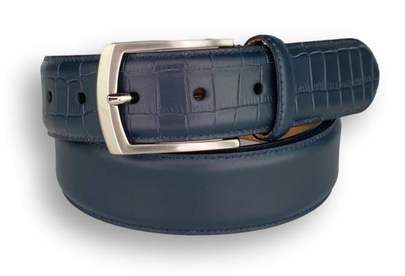 Stanford Leather Belt Alligator embossed