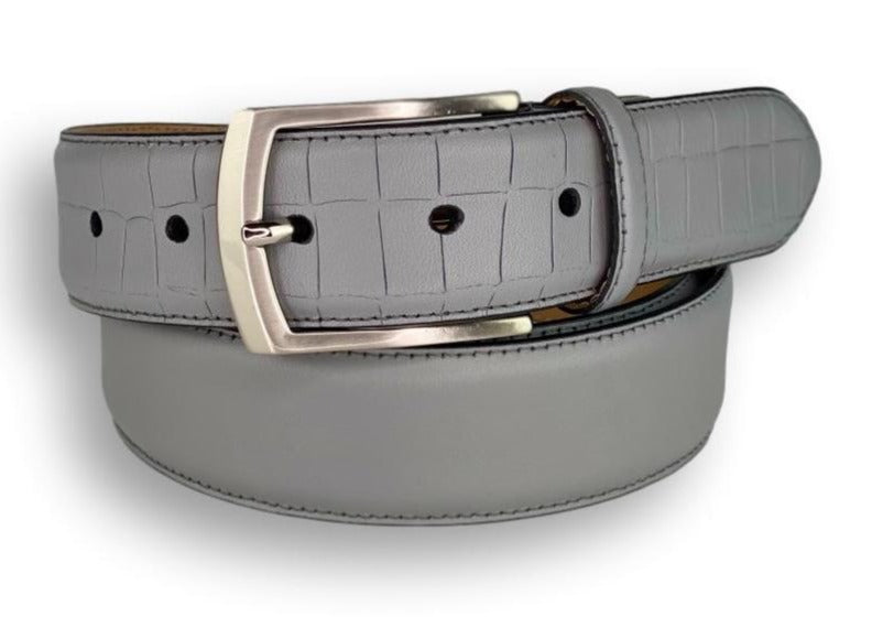 Stanford Leather Belt Alligator embossed