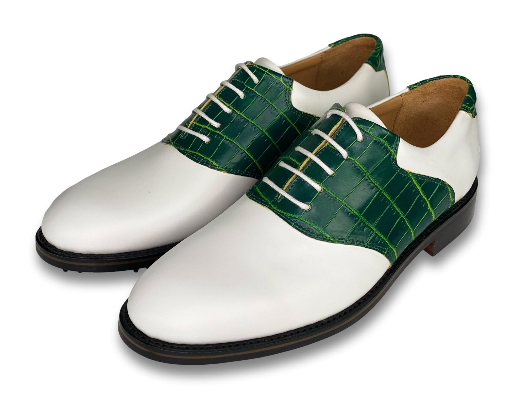 Two-Tone Nile Crocodile Golf Shoe Two-Tone Nile Crocodile Golf Shoe