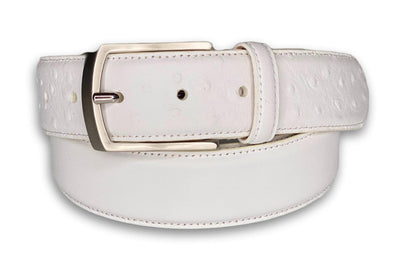 Stanford Leather Belt Ostrich embossed