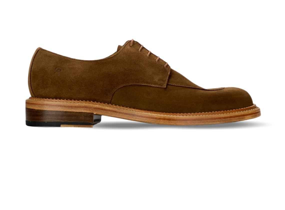 Men's Saddle Shoes Leather Goodyear Welt Brown Dark Brown 4816 – MERRIMIUM